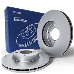 2x Les disques de frein pour BMW 3 E46 Coupé, Cabriolet, Berline, Touring (1997-2007) - ventilé - 286mm - Tomex - TX 71-02 (essieu avant)