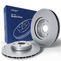 2x Les disques de frein pour BMW 3 E46 Coupé, Cabriolet, Berline, Touring (1998-2007) - ventilé - 300mm - Tomex - TX 72-85 (essieu arrière)