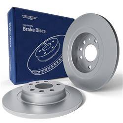 2x Les disques de frein pour Fiat Croma II Break (2005-2011) - pleine - 278mm - Tomex - TX 70-81 (essieu arrière)