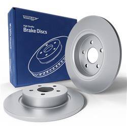 2x Les disques de frein pour Ford Focus III Hayon, Hayon, Break, Liftback, Berline, Break, Berline (2010-2019) - pleine - 271mm - Tomex - TX 72-98 (essieu arrière)