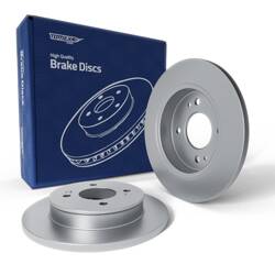 2x Les disques de frein pour Hyundai i10 II Berline (2015-....) - pleine - 234mm - Tomex - TX 73-37 (essieu arrière)