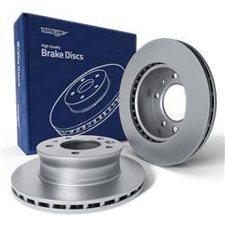 2x Les disques de frein pour Mercedes-Benz Vario Van (1996-2010) - ventilé - 276mm - Tomex - TX 70-07 (essieu avant)
