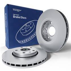 2x Les disques de frein pour Renault Express Monospace (2021-....) - ventilé - 280mm - Tomex - TX 72-61 (essieu avant)