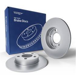 2x Les disques de frein pour Skoda Octavia I Break, Liftback (1999-2006) - pleine - 239mm - Tomex - TX 73-06 (essieu arrière)