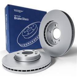2x Les disques de frein pour Volkswagen Transporter V Van (2003-2015) - ventilé - 308mm - Tomex - TX 71-04 (essieu arrière)
