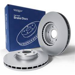 2x Les disques de frein pour Volvo V70 III Break (2007-2016) - ventilé - 300mm - Tomex - TX 71-56 (essieu avant)