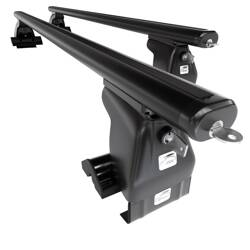 Barres de toit en Aluminium pour Jeep Renegade SUV (2015-....) - Porte-Bagages de Voiture noir - Amos - D-1 - Aero - toit normal