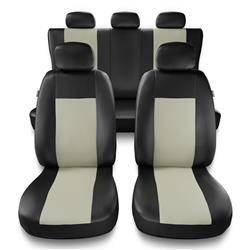Housses de siège universelles pour Audi A4 B5, B6, B7, B8, B9 (1995-....) - housse siege voiture universelles - couverture siege - beige - Auto-Dekor - Comfort