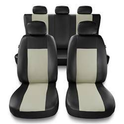 Housses de siège universelles pour BMW 3 E30, E36, E46, E90, F30, G20, G21 (1982-2019) - housse siege voiture universelles - couverture siege - beige - Auto-Dekor - Comfort