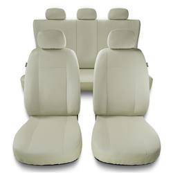 Housses de siège universelles pour BMW X5 E53, E70, F15, G05 (2000-2019) - housse siege voiture universelles - couverture siege - beige - Auto-Dekor - Comfort Plus
