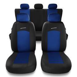 Housses de siège universelles pour Hyundai Tucson I, II, III (2004-2019) - housse siege voiture universelles - couverture siege - bleu - Auto-Dekor - Sport Line