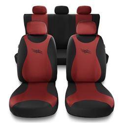 Housses de siège universelles pour Hyundai Tucson I, II, III (2004-2019) - housse siege voiture universelles - couverture siege - rouge - Auto-Dekor - Turbo