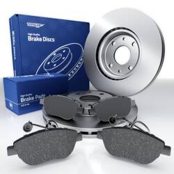 Plaquettes + disques de frein pour Fiat Linea Berline (2006-2015) - Tomex - TX 12-48 + TX 70-56 (essieu avant)