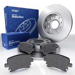 Plaquettes + disques de frein pour Volkswagen Caddy III Van, Break (2004-2015) - Tomex - TX 13-95 + TX 70-79 (essieu arrière)