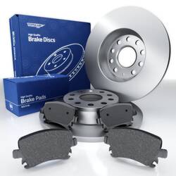 Plaquettes + disques de frein pour Volkswagen Passat B7 Berline, SW (2012-2014) - Tomex - TX 13-95 + TX 71-37 (essieu arrière)