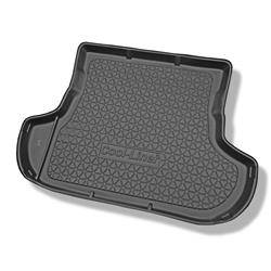 Tapis de coffre pour Mitsubishi Outlander II SUV (03.2007-08.2012) - bac de coffre - protection de coffre voiture - Aristar - Cool liner - 5/7 places; 3e rangée abaissée (avec et sans subwoofer)