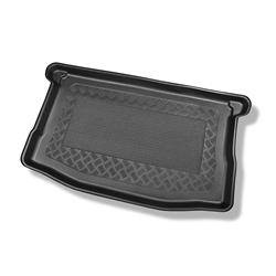 Tapis de coffre pour Suzuki Baleno II Hayon (05.2016-11.2019) - bac de coffre - protection de coffre voiture - Aristar - Standard - coffre supérieur (seuil de chargement plat)