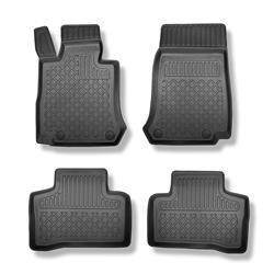 Tapis de sol en TPE pour Mercedes-Benz GLC X253 SUV (09.2015-06.2023) - tapis de voiture - noir - Aristar - Guardliner