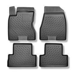 Tapis de sol en TPE pour Nissan X-Trail II SUV (06.2007-07.2014) - tapis de voiture - noir - Aristar - Cool liner