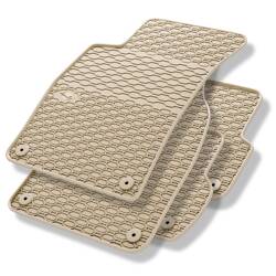 Tapis de sol en caoutchouc pour Audi A4 B7 (2004-2009) - tapis de voiture - beige - Geyer & Hosaja - 818/4B