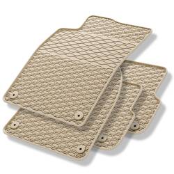 Tapis de sol en caoutchouc pour Audi A4 B8 (2007-2015) - tapis de voiture - beige - Geyer & Hosaja - 850/4B