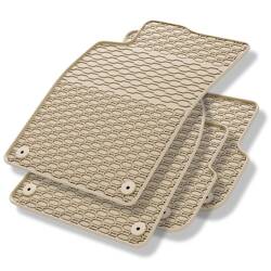 Tapis de sol en caoutchouc pour Audi A6 C6 (2004-2011) - tapis de voiture - beige - Geyer & Hosaja - 840/4B