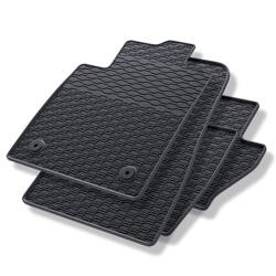 Tapis de sol en caoutchouc pour Ford Fiesta VIII (2017-2023) - tapis de voiture - noir - Geyer & Hosaja - 888/4C