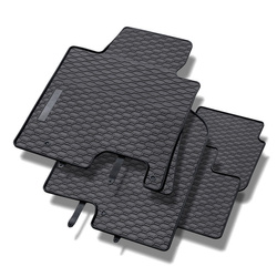 Tapis de sol en caoutchouc pour Kia Ceed II (2012-2018) - tapis de voiture - noir - Geyer & Hosaja - 831/4C