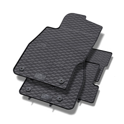 Tapis de sol en caoutchouc pour Opel Adam (2012-2019) - tapis de voiture - noir - Geyer & Hosaja - 813/4C