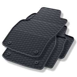 Tapis de sol en caoutchouc pour Opel Astra H (2004-2013) - tapis de voiture - noir - Geyer & Hosaja - 827/4C