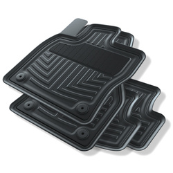 Tapis de sol en caoutchouc pour Seat Leon IV (2020-....) - tapis de voiture - noir - Geyer & Hosaja - 900/4C