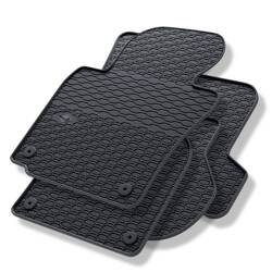 Tapis de sol en caoutchouc pour Skoda Octavia II (2004-2013) - tapis de voiture - noir - Geyer & Hosaja - 805/4C