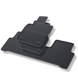 Tapis de sol en caoutchouc pour Volkswagen Touran III (2015-....) - tapis de voiture - noir - Geyer & Hosaja - 891/3C