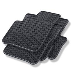 Tapis de sol en caoutchouc pour Volkswagen e-up! (2019-2023) - tapis de voiture - noir - Geyer & Hosaja - 909/4C