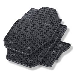 Tapis de sol en caoutchouc pour Volvo S60 II (2010-2019) - tapis de voiture - noir - Geyer & Hosaja - 854/4C