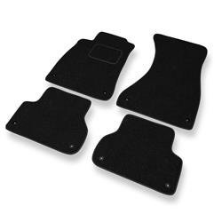 Tapis de sol feutre pour Audi A4 B9 (2015-....) - tapis de voiture - noir - DGS Autodywan