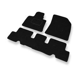 Tapis de sol feutre pour Citroen C4 Picasso II (2013-2018) - tapis de voiture - noir - DGS Autodywan