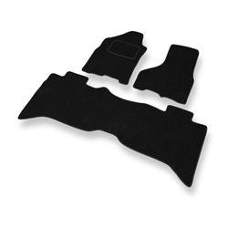 Tapis de sol feutre pour Dodge RAM IV (2009-2018) - tapis de voiture - noir - DGS Autodywan