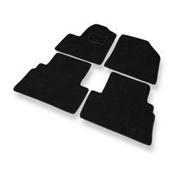 Tapis de sol feutre pour Ford Transit Connect (5-places) (2003-2014) - tapis de voiture - noir - DGS Autodywan