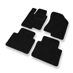 Tapis de sol feutre pour Kia Optima II (2005-2010) - tapis de voiture - noir - DGS Autodywan