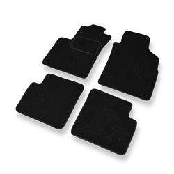 Tapis de sol feutre pour Lancia Ypsilon IV (2011-....) - tapis de voiture - noir - DGS Autodywan