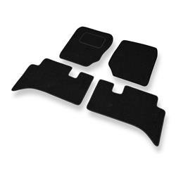 Tapis de sol feutre pour Land Rover Range Rover II (1994-2001) - tapis de voiture - noir - DGS Autodywan