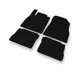 Tapis de sol feutre pour Nissan Micra V (2017-....) - tapis de voiture - noir - DGS Autodywan