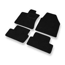 Tapis de sol feutre pour Nissan Qashqai I (2007-2013) - tapis de voiture - noir - DGS Autodywan