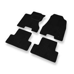 Tapis de sol feutre pour Nissan X-trail II (2007-2013) - tapis de voiture - noir - DGS Autodywan