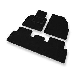 Tapis de sol feutre pour Renault Scenic II (2003-2009) - tapis de voiture - noir - DGS Autodywan