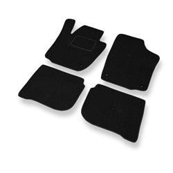 Tapis de sol feutre pour Seat Toledo IV (2012-2018) - tapis de voiture - noir - DGS Autodywan