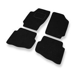 Tapis de sol feutre pour Skoda Fabia I (1999-2007) - tapis de voiture - noir - DGS Autodywan