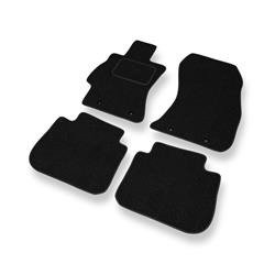 Tapis de sol feutre pour Subaru Legacy V (2009-2015) - tapis de voiture - noir - DGS Autodywan