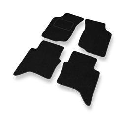 Tapis de sol feutre pour Toyota Hilux VII (2005-2016) - tapis de voiture - noir - DGS Autodywan